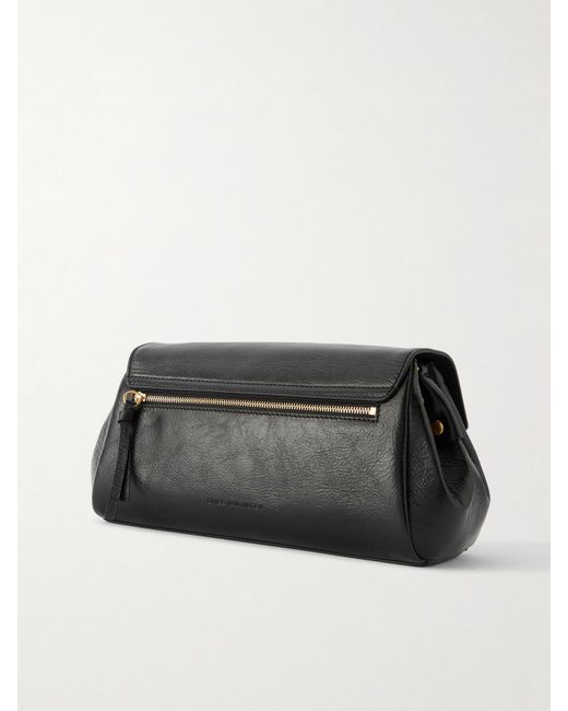 Dries Van Noten Black Schultertasche Aus Leder