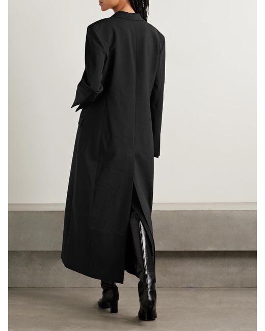 Esse Studios Black Classico Recycled-Crepe Coat