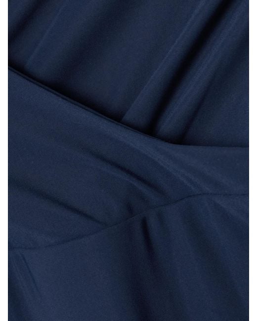 Lido Blue Trentaquattro Wrap-Effect Swimsuit
