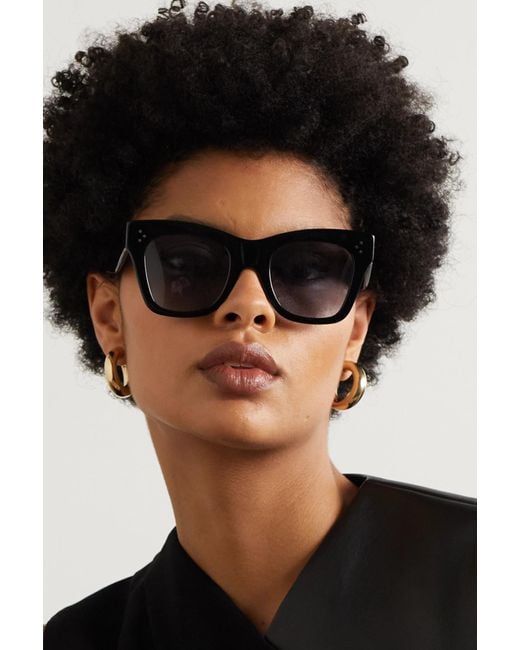 Celine Oversized Acetate Glasses in Black