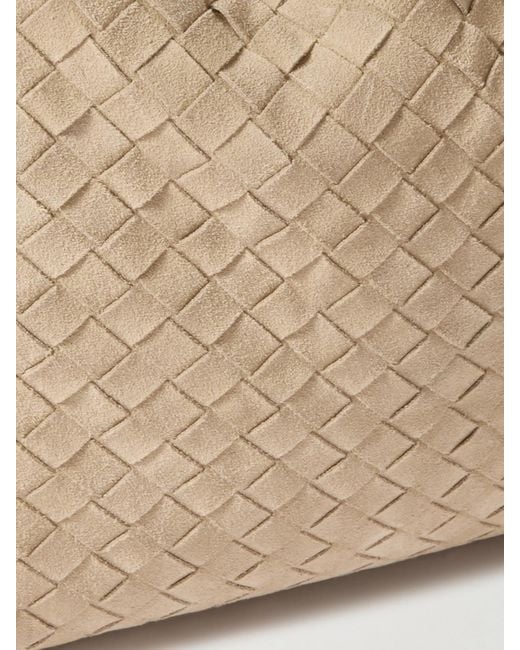 Bottega Veneta Natural Hop Large Intrecciato Suede Tote