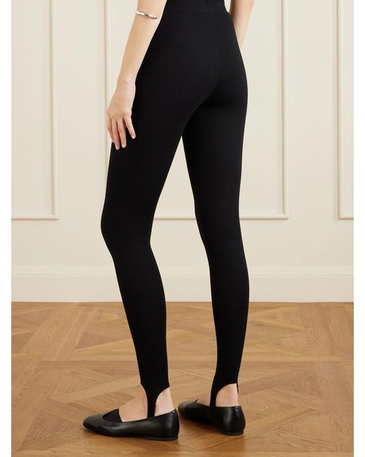 Leset Black Rio Stretch-Ponte Stirrup Leggings