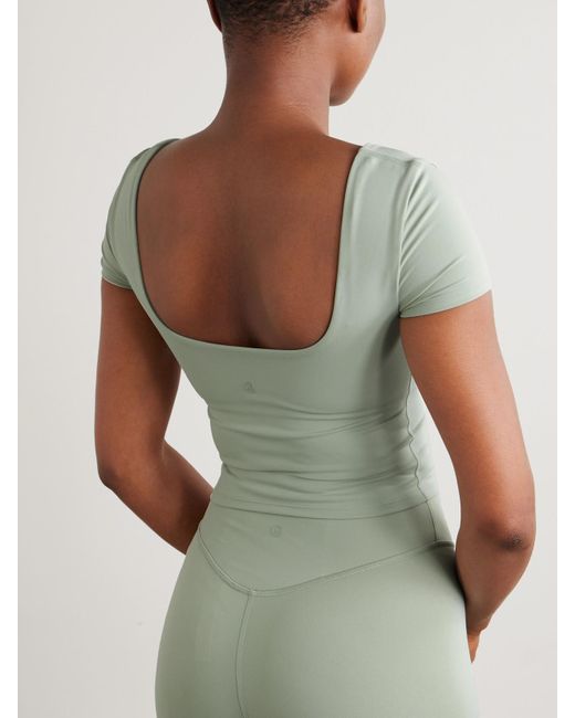 lululemon athletica Green Wunder Under Smoothcover T-Shirt