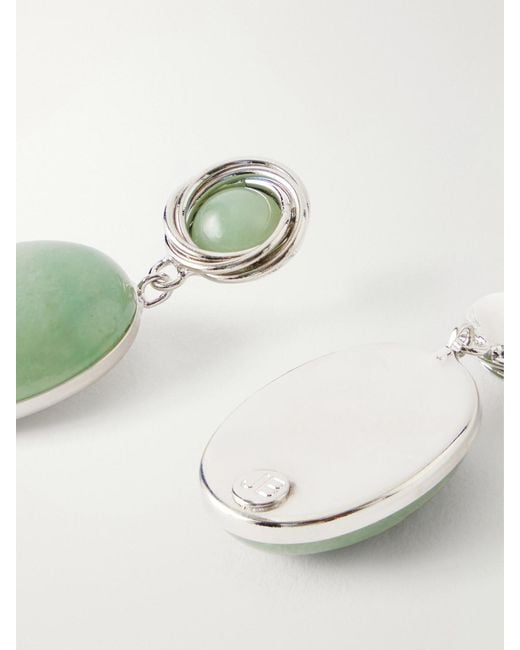 Jennifer Behr Green Ruthie-Tone Aventurine Earrings