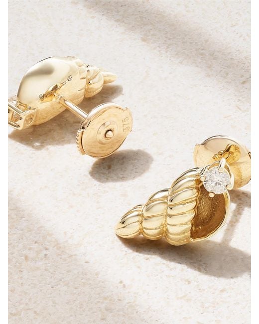 Yvonne Léon Natural 9-Karat Diamond Earrings