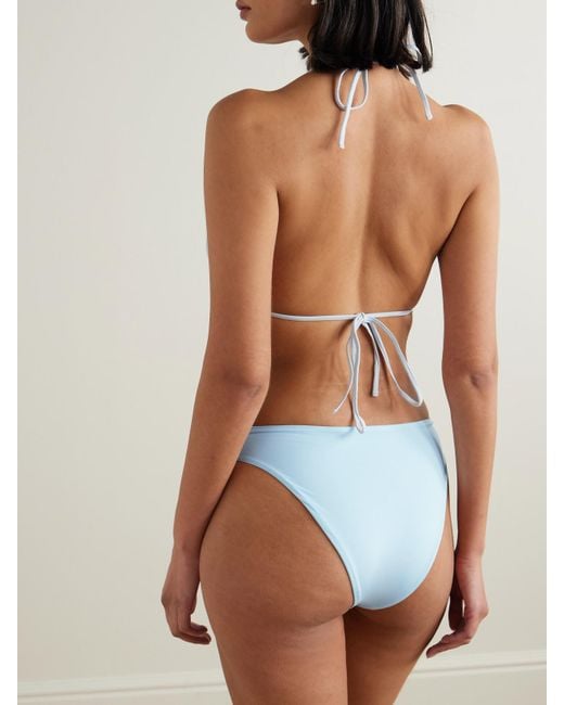 Maygel Coronel Blue Malanga Triangel-Bikini Mit Applikation