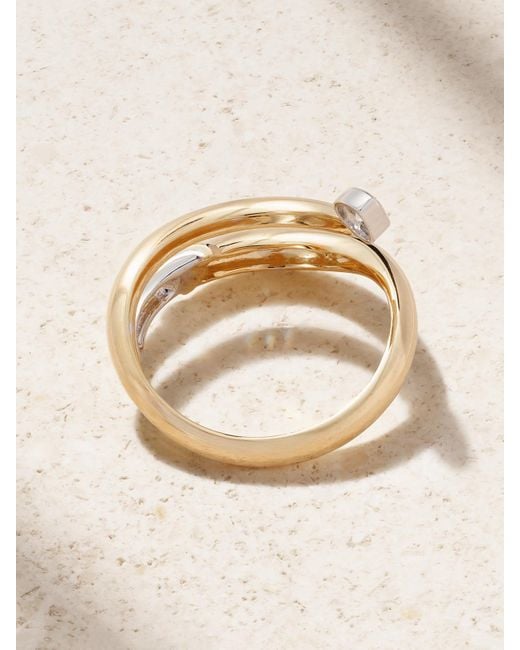 L'Atelier Nawbar Natural Boa Small 18-Karat Diamond Ring