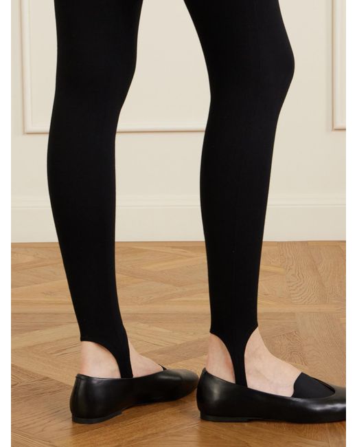 Leset Black Rio Stretch-Ponte Stirrup Leggings