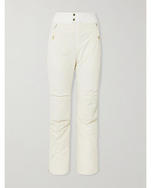Pantalon De Ski Droit En Tissu Technique Stretch À Superposition Maren Bogner en coloris White