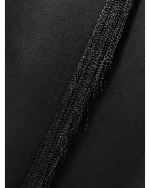 Sharon Wauchob Black Kara Double-Breasted Duchesse-Satin Jacket