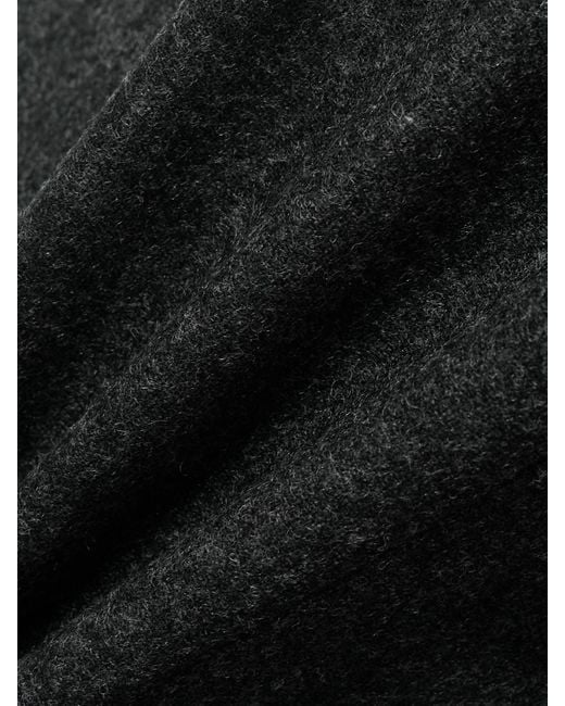 Frankie Shop Black Morrison Wool-Blend Straight-Leg Pants