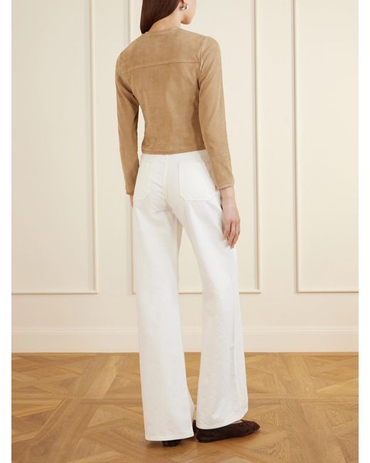 Stouls Natural Astrid Suede Cardigan