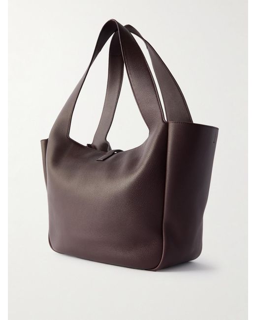 Saint Laurent Purple Le 5 À 7 Bea Leather Tote