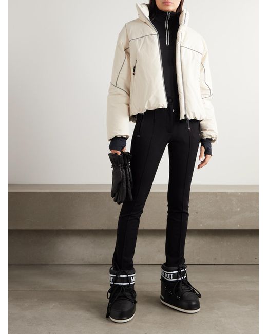 Moncler Natural Padded Hooded Down Ski Jacket