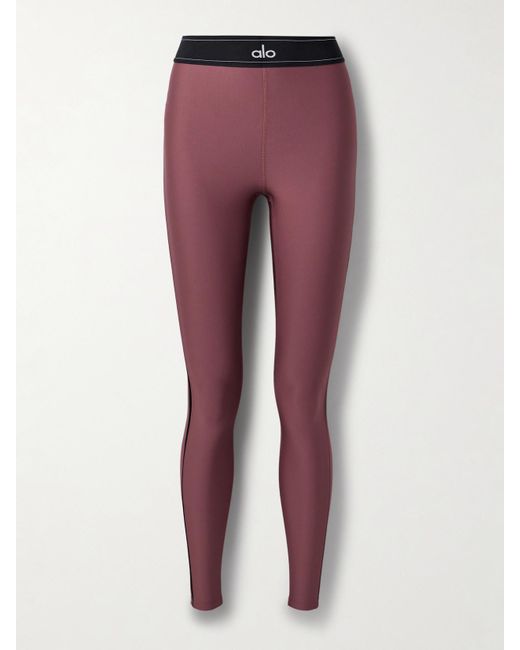 Alo Yoga Red Suit Up Airlift Leggings