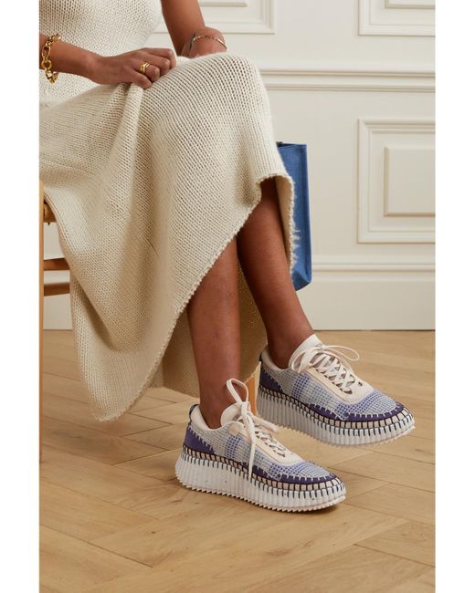 Chloé White Nama Sneaker