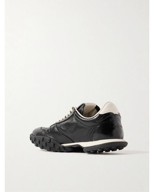 Jil Sander Black Leather Sneakers