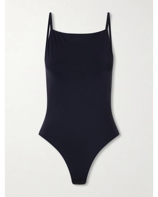 Staud Blue Claudia Swimsuit