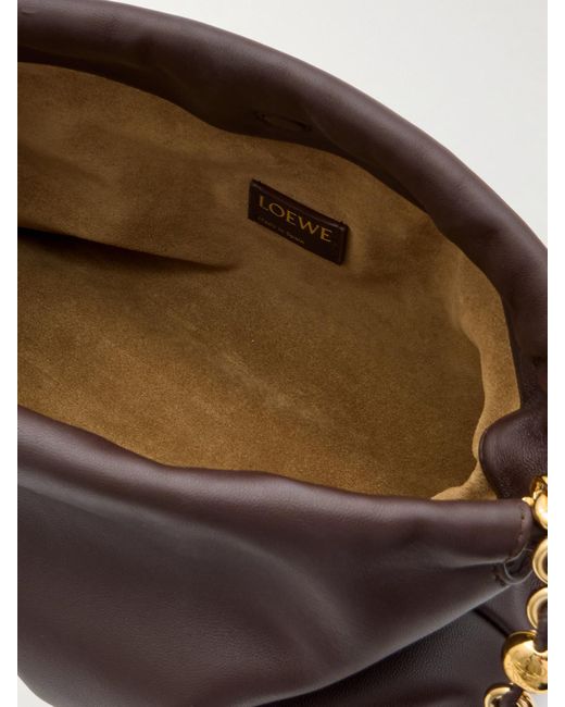 Loewe Brown Flamenco Medium Leather Clutch