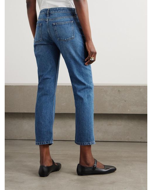 The Row Blue Riaco Halbhohe Jeans Mit Geradem Bein