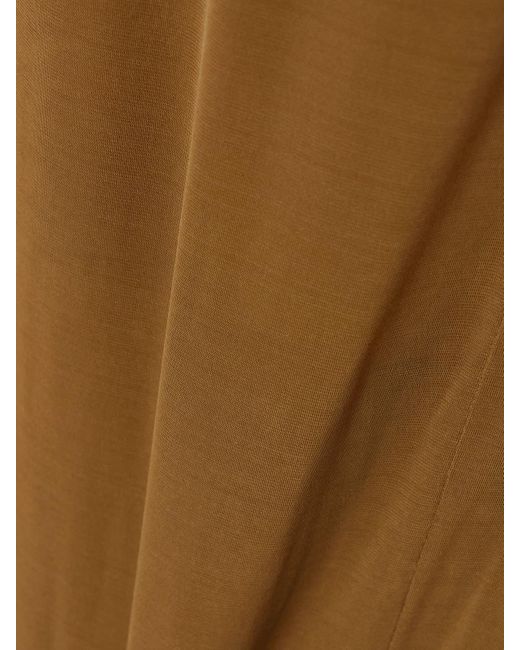 Saint Laurent Natural Maxikleid Aus Stretch-Jersey