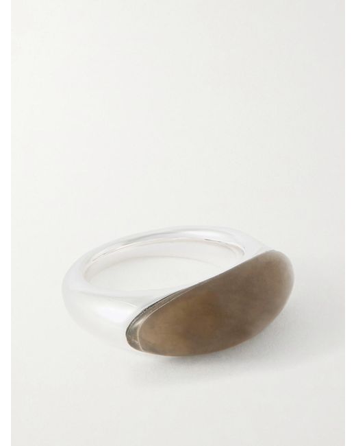 LIE STUDIO Natural Beatrice And Quartz Ring