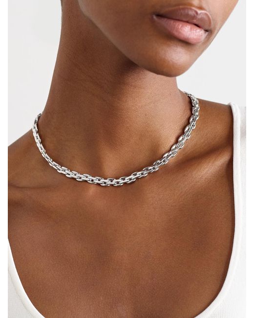 Jennifer Fisher White Soho-Plated Necklace