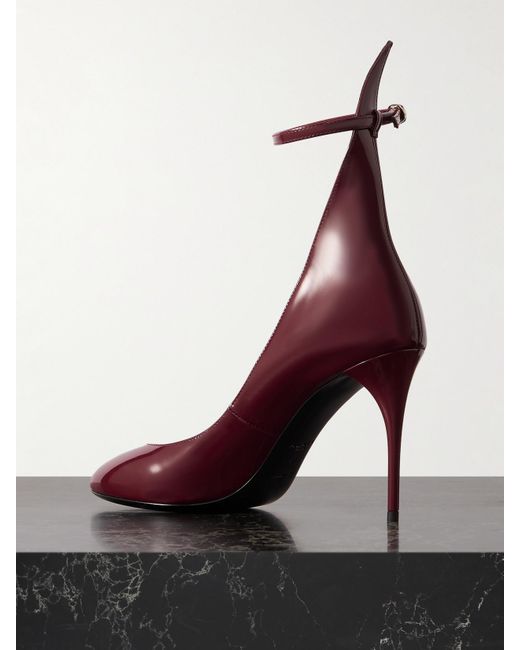 Alaïa Red 90 Patent-Leather Pumps
