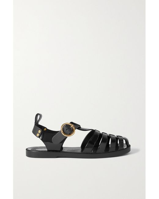 See By ChloÃ© Felt Millye Recycled Pvc Sandals in Black | Lyst