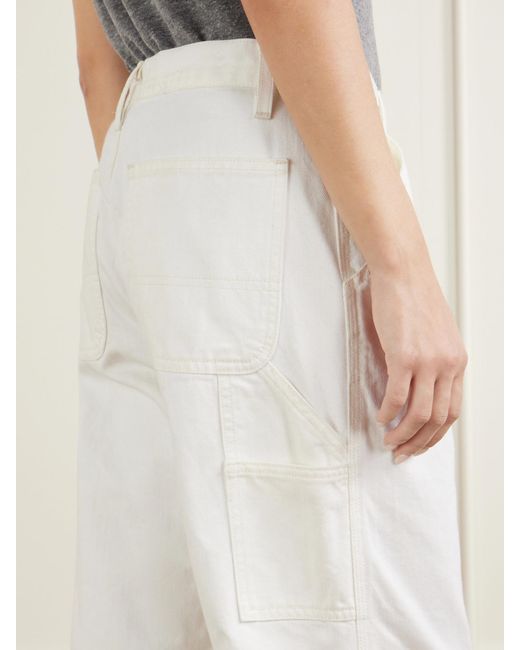 Nili Lotan White Arnaud Carpenter Straight-Leg Jeans