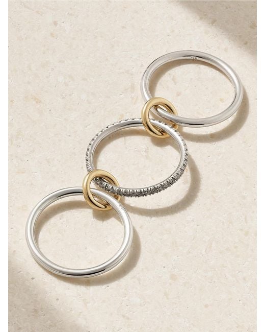 Spinelli Kilcollin Natural Sonny Sterling And 18-Karat Diamond Ring