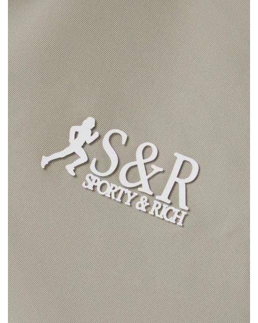 Sporty & Rich Natural Devi Hooded Shell Jacket