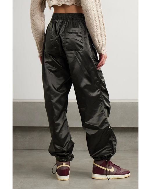 Halfboy Gray Shell Wide-Leg Pants