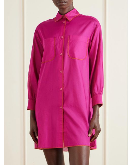 Eres Pink Colorama Cotton Shirt