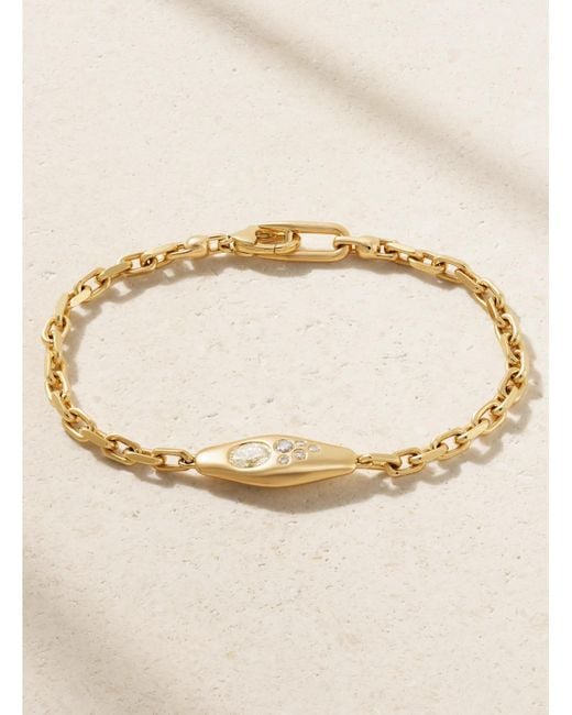 UNIFORM OBJECT Natural Mini Vessel 18-Karat Diamond Bracelet