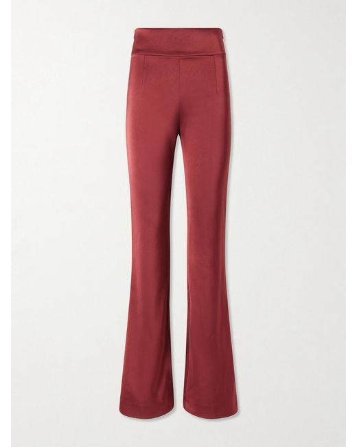 Galvan Satin Flared Pants