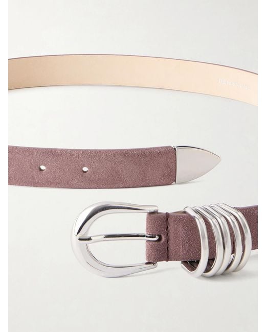 DEHANCHE Pink 2.5 Cm Hollyhock Suede Belt