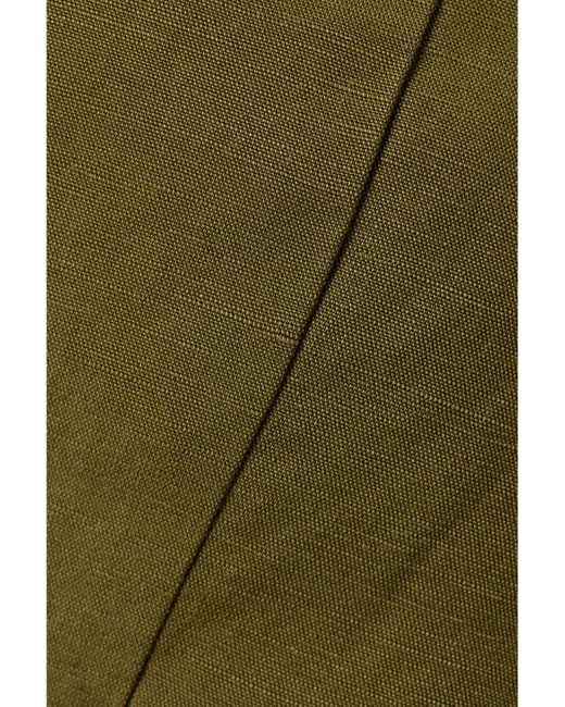 Mara Hoffman Green Net Sustain Julia Verkürztes Oberteil Aus Einer Mischung Aus Tencel Lyocell Und Leinen Mit Cut-Outs