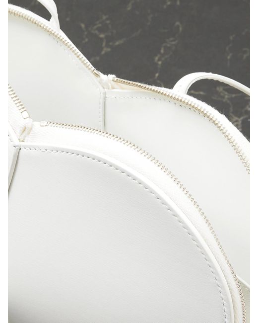 Alaïa White Le Coeur Schultertasche Aus Leder