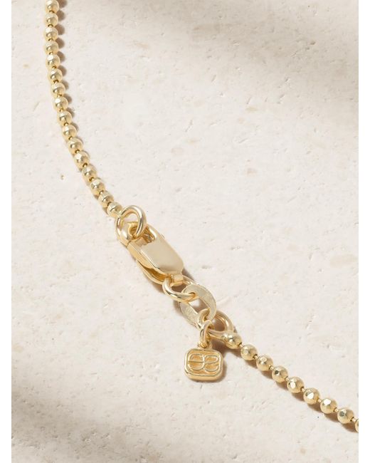Sydney Evan Natural Caged Albert 14-Karat Diamond Necklace