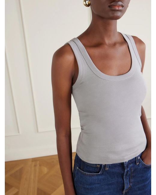Flore Flore Gray Hillie Organic Cotton-Jersey Tank