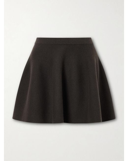 Lisa Yang Black Wren Cashmere Knit Mini Skirt