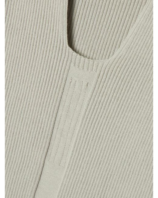 Rick Owens Multicolor Open-Back Ribbed Wool Top