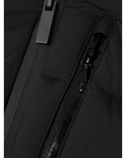 Moncler Black Herbe Hooded Quilted Shell Down Jacket