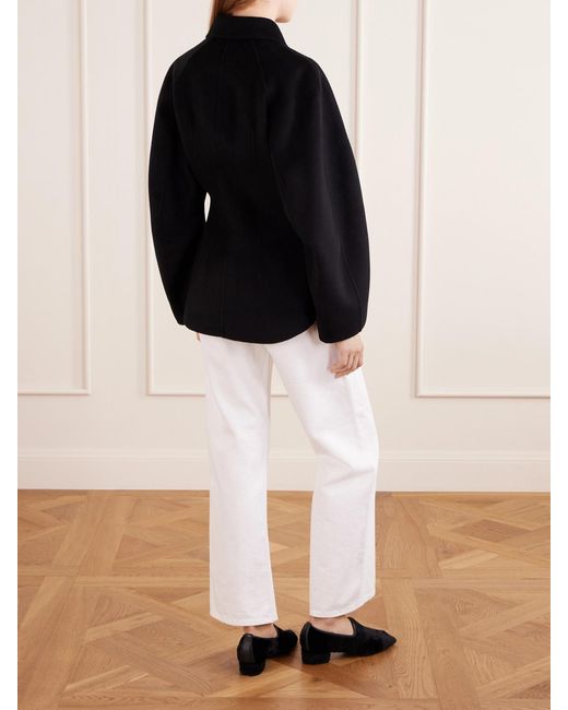 Rohe Black Wool And Cashmere-Blend Jacket