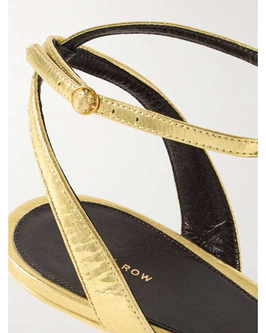 The Row Natural Vika Leather Sandals