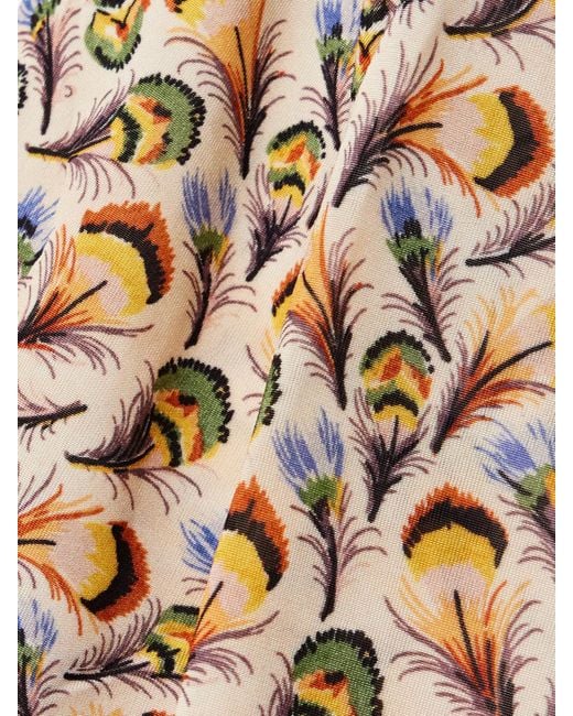 Ulla Johnson Natural Amari Maxikleid Aus Bedrucktem Stretch-Jersey