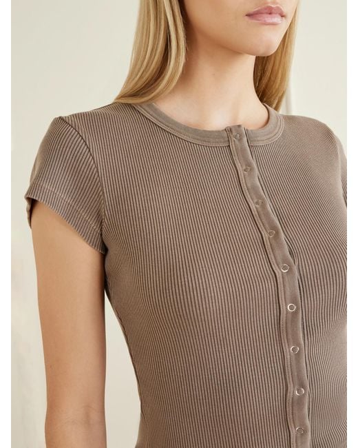 Citizens of Humanity Natural Tabi Ribbed Jersey Cardigan