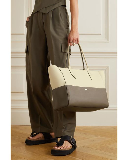 Metier Natural Incognito 36 Two-Tone Leather Tote