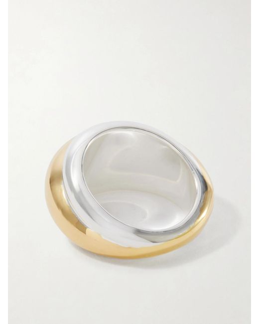 LIE STUDIO White The Zoe-Plated Ring